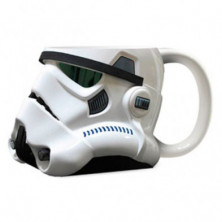 Imagen star wars taza 3d storm trooper ceramica