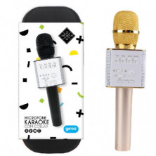 Imagen karaoke micro coluna bluetooth gold