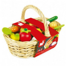 Imagen cesta de 24 frutas y verduras