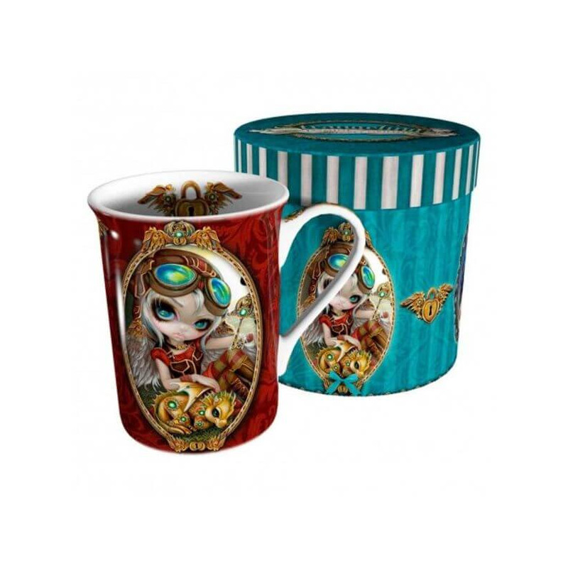 Imagen taza con caja clockwork dragoling - jasmine becket