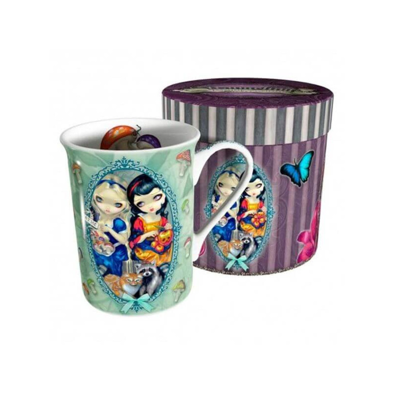 Imagen taza con caja alice & snow white - jasmine becket
