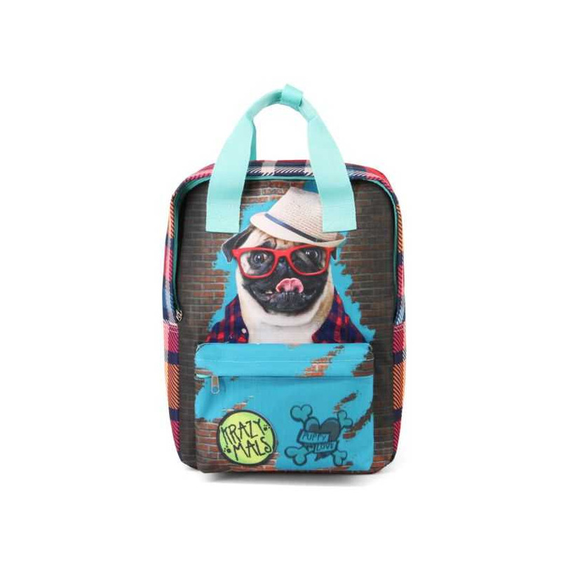 Imagen mochila dash pug krazymals 38cm