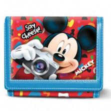 BILLETERO VELCRO MICKEY MOUSE SAY CHEESE!