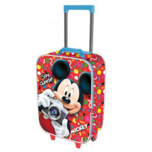 Imagen trolley mickey mouse say cheese! 52cm 2 ruedas