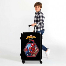 imagen 4 de maleta spiderman 68cm negra marvel