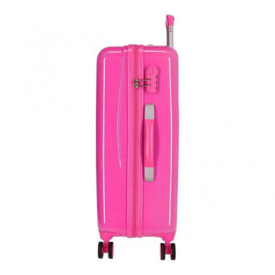 imagen 1 de maleta minnie mouse 55cm rosa rock dots