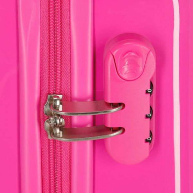imagen 3 de maleta minnie mouse 55cm rosa rock dots