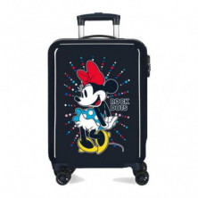 Imagen maleta minnie mouse 55cm azul rock dots