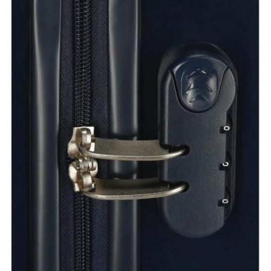 imagen 3 de maleta minnie mouse 55cm azul rock dots
