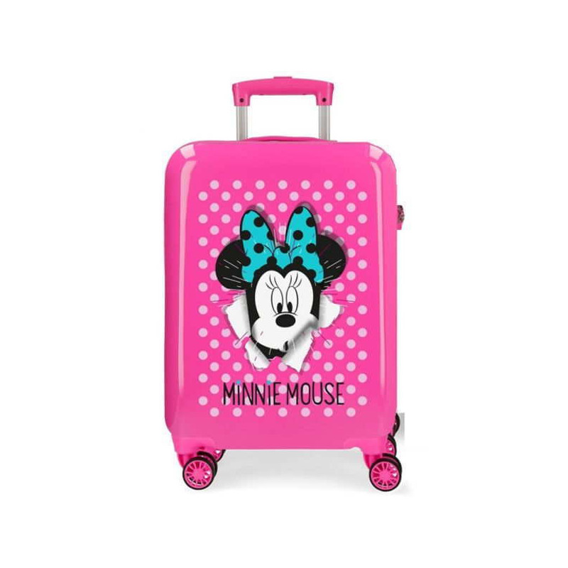 Imagen maleta minnie mouse 68cm rosa disney