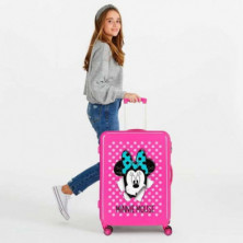 imagen 4 de maleta minnie mouse 68cm rosa disney