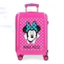 Imagen maleta minnie mouse 55cm rosa