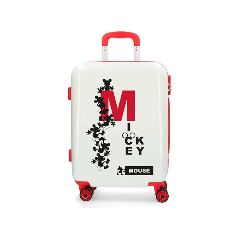 Imagen maleta mickey mouse 55cm blanca disney