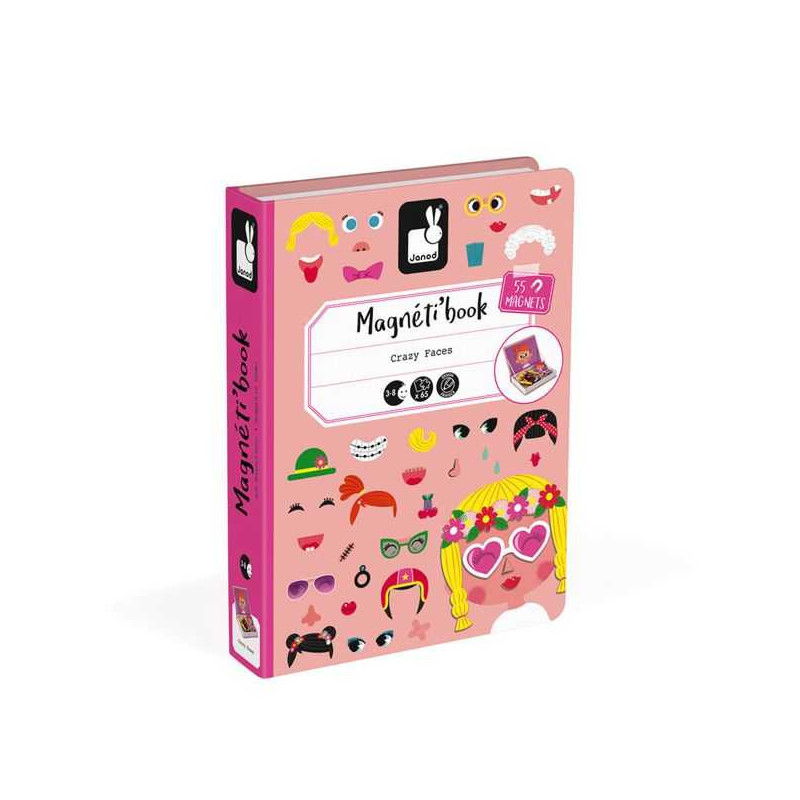 Imagen magnétibook crazy faces chicas