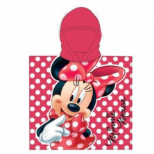 PONCHO PLAYA NIÑA MINNIE MOUSE