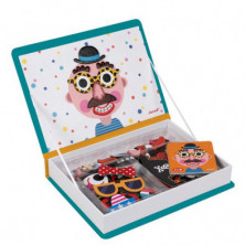 imagen 1 de magnetic book caras locas - crazy faces chicos