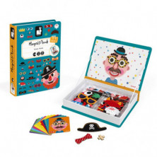 imagen 3 de magnetic book caras locas - crazy faces chicos