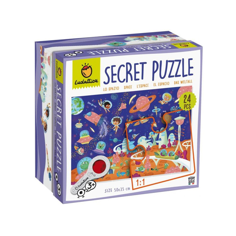 Imagen puzle secreto del espacio 24 piezas
