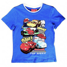 CAMISETA NIÑO CARS AZUL