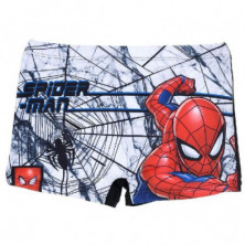 Imagen bañador boxer spiderman negro y blanco