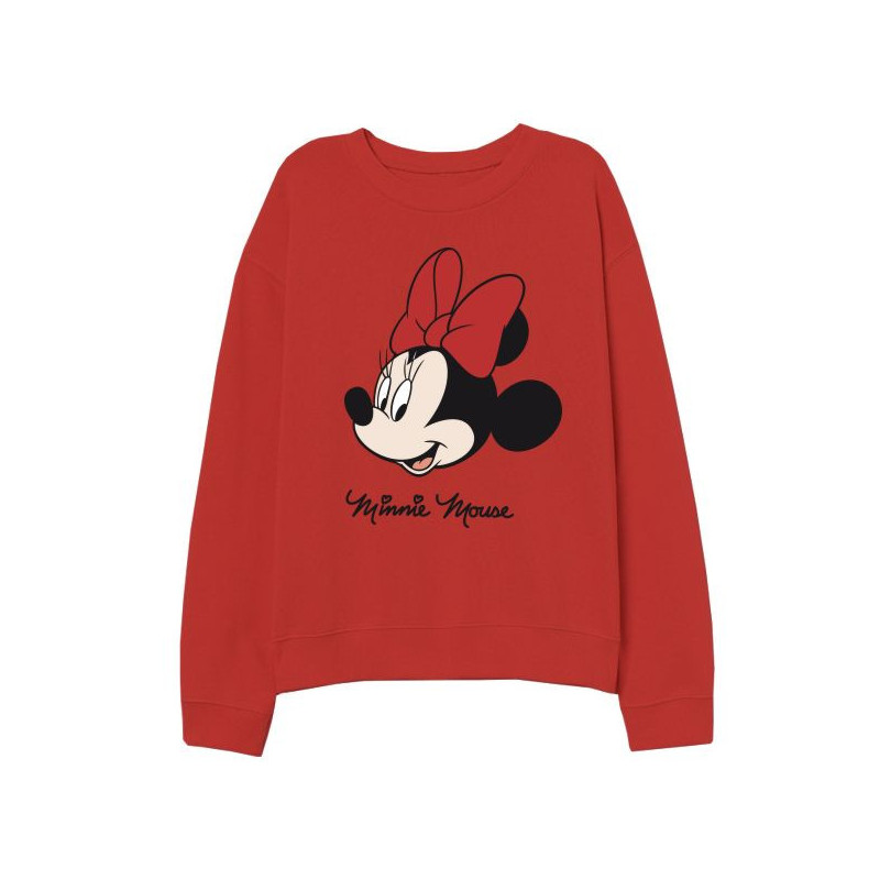 Sudadera de niña en rojo con estampado Minnie · Zippy · El Corte