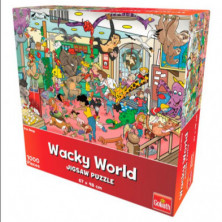 Imagen puzle wacky world tienda de mascotas 1000 piezas