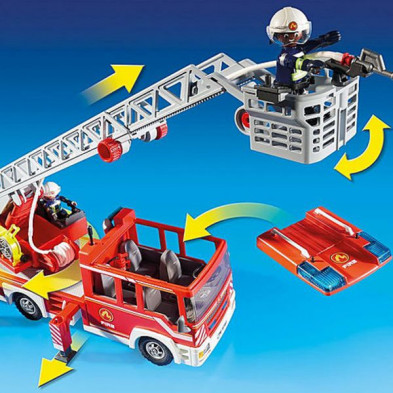 imagen 4 de camión de bomberos con escalera