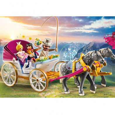 imagen 2 de carruaje romántico tirado por caballos