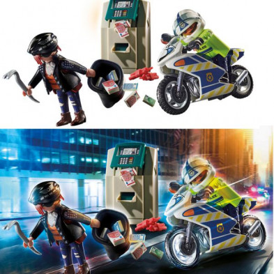 imagen 1 de moto de policía persecución del ladrón