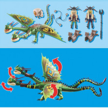 imagen 1 de dragon 2 cabezas con chusco y brusca dragon racing