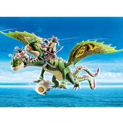 imagen 2 de dragon 2 cabezas con chusco y brusca dragon racing
