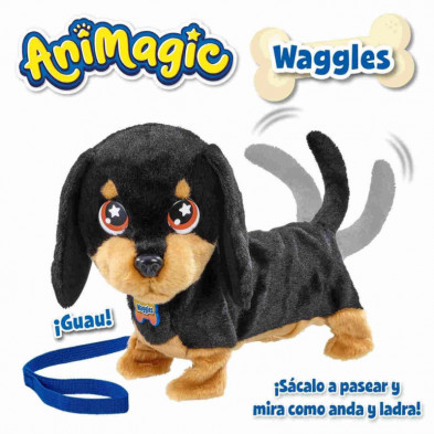 imagen 2 de peluche interactivo waggles animagic teckel