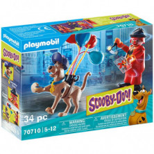 Imagen scooby-doo! aventura con ghost clown playmobil