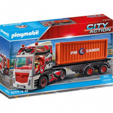 Imagen camión con remolque playmobil