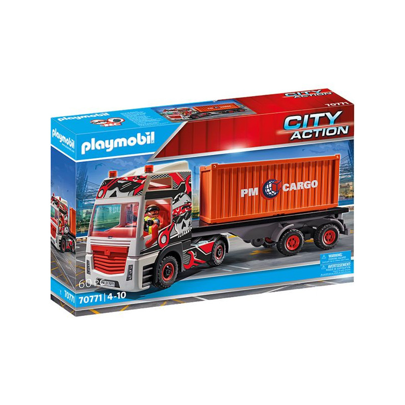 Imagen camión con remolque playmobil