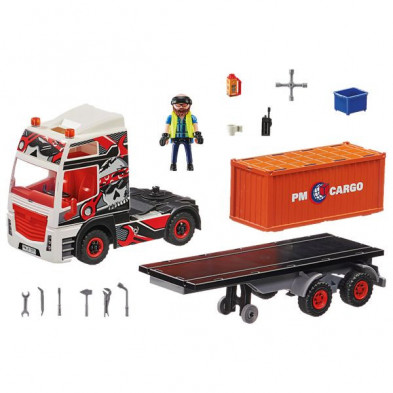 imagen 2 de camión con remolque playmobil