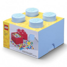 imagen 1 de caja lego azul real en forma de bloque 18x25x25cm