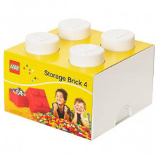 imagen 1 de caja lego blanco forma  de bloque 18x25x25cm