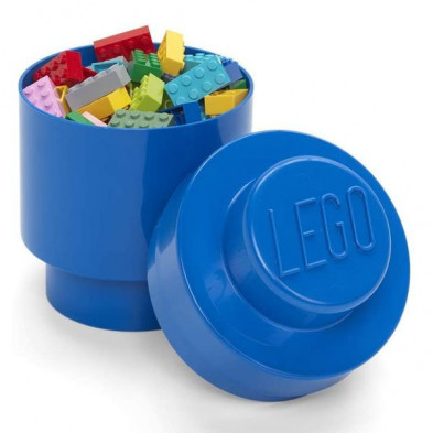 imagen 1 de caja lego azul redondo brick 1 ø12.3x18cm