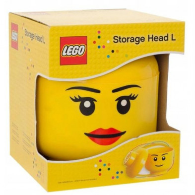 imagen 1 de caja lego cabeza niña grande ø24x 27.1cm