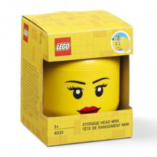 imagen 1 de caja lego cabeza niña labios ø10.2x11.5cm mini