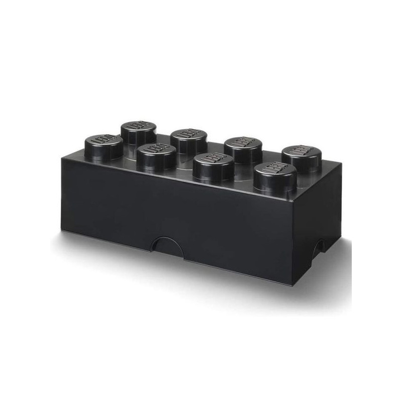 Imagen caja lego ladrillo negro 50x25x18cm