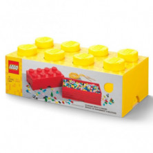 imagen 2 de caja lego ladrillo amarillo 50x25x18cm