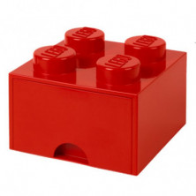 Imagen caja lego ladrillo rojo 25x25x18cm drawer 4
