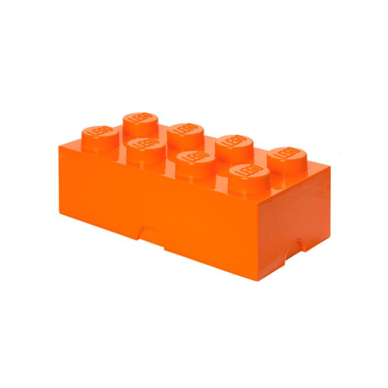 Imagen caja lego ladrillo naranja 50x25x18cm brick 8