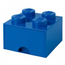 Imagen caja lego ladrillo azul 25x25x18cm drawer 4