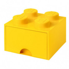 Imagen caja lego ladrillo amarillo 25x25x18cm drawer 4