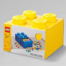imagen 1 de caja lego ladrillo amarillo 25x25x18cm drawer 4