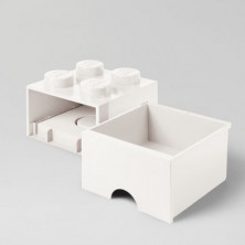 imagen 3 de caja lego ladrillo blanco 25x25x18cm drawer 4