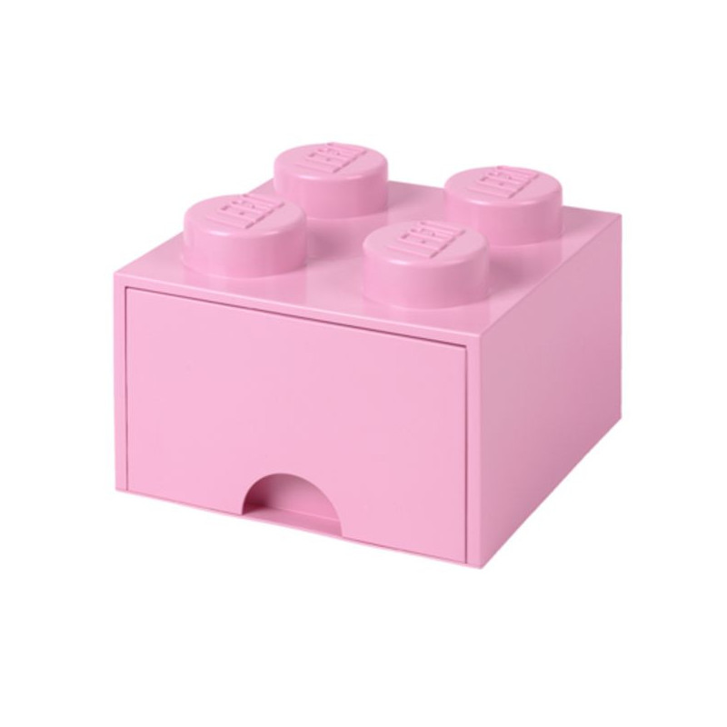 Caja lego ladrillo rosa 25x25x18cm drawer 4 